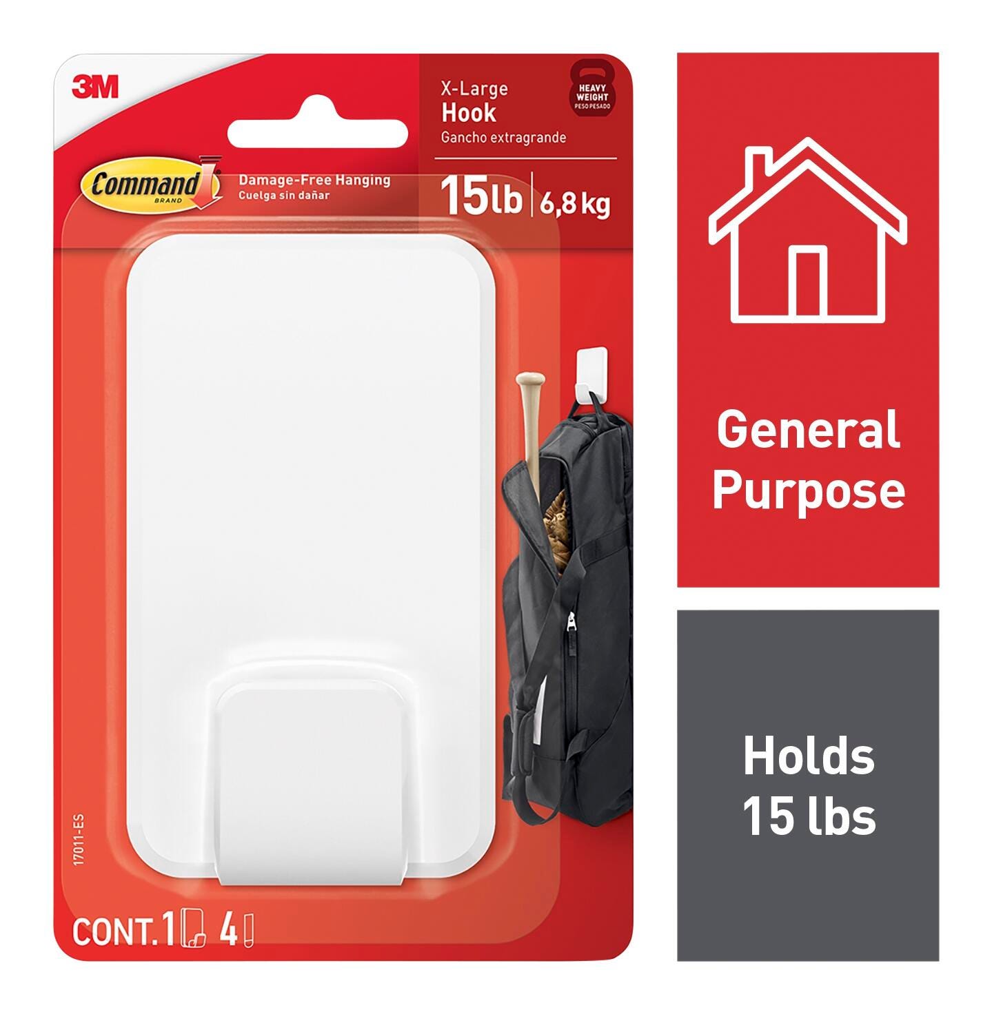 Command X-Large Hook, 15 Pound 2150248